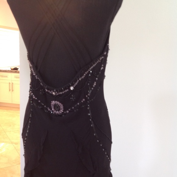 #34. Evening gown - Beaded silk evening gown - Picture 4 of 8